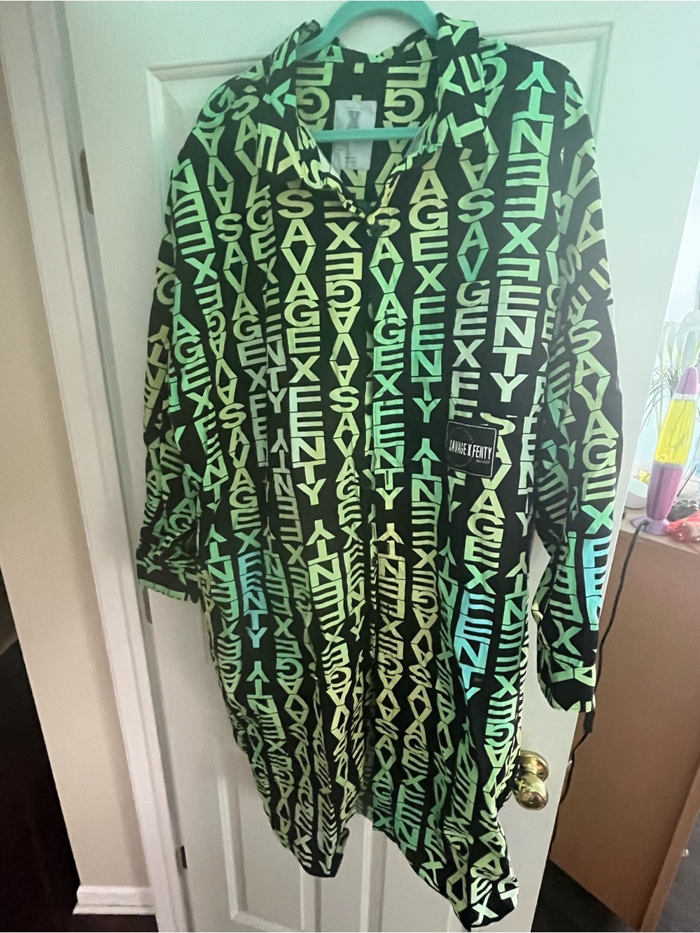 Savage X Fenty button up shirt 2XL